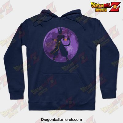 Beerus Mean Hoodie Navy Blue / S