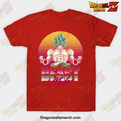 Broly Beast Mode Saiyan T-Shirt Red / S