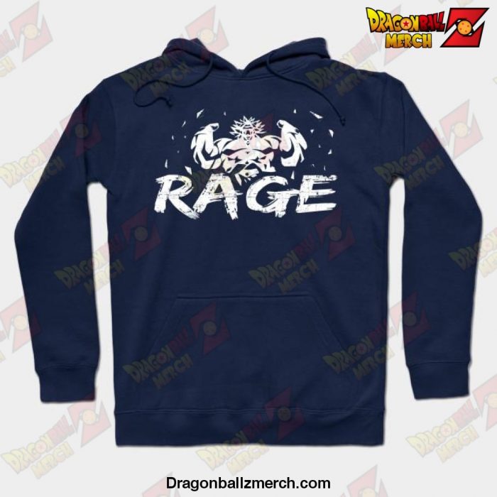 Broly - Rage Hoodie Navy Blue / S