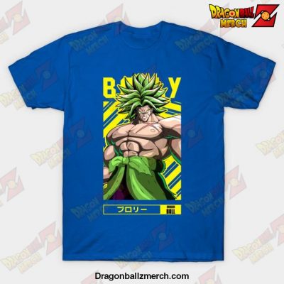 Dragon Ball Broly Anime Design Ver.2 T-Shirt Blue / S