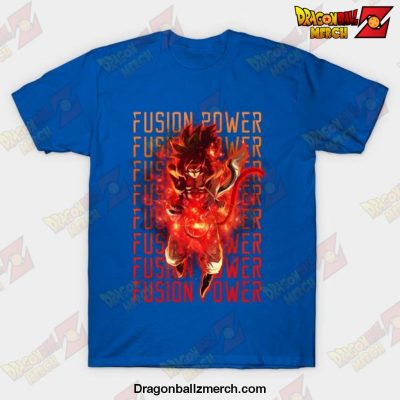 Dragon Ball Gogeta Ssj4 Fusion Power T-Shirt Blue / S