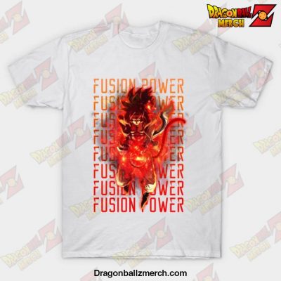 Dragon Ball Gogeta Ssj4 Fusion Power T-Shirt White / S