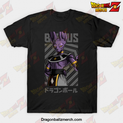 Dragon Ball Super Beerus Anime Design T-Shirt Black / S