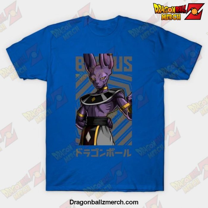Dragon Ball Super Beerus Anime Design T-Shirt Blue / S