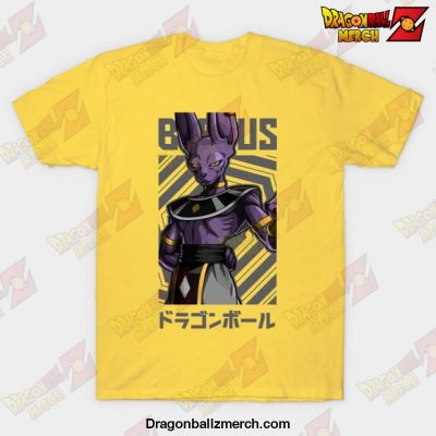 Dragon Ball Super Beerus Anime Design T-Shirt Yellow / S