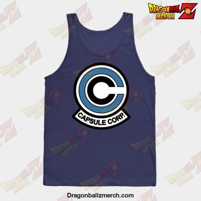Dragon Ball Z Capsule Corp Logo Tank Top Navy Blue / S