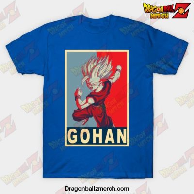 Gohan Poster T-Shirt Blue / S