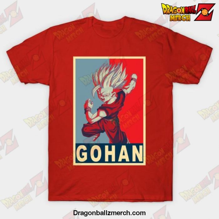 Gohan Poster T-Shirt Red / S