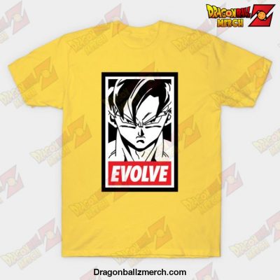 Goku - Evolve T-Shirt Yellow / S