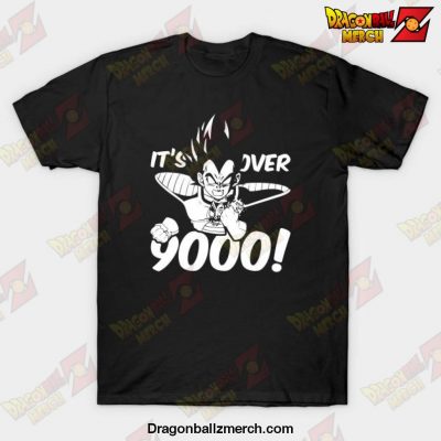 Its Over 9000 Vegeta T-Shirt Black / S