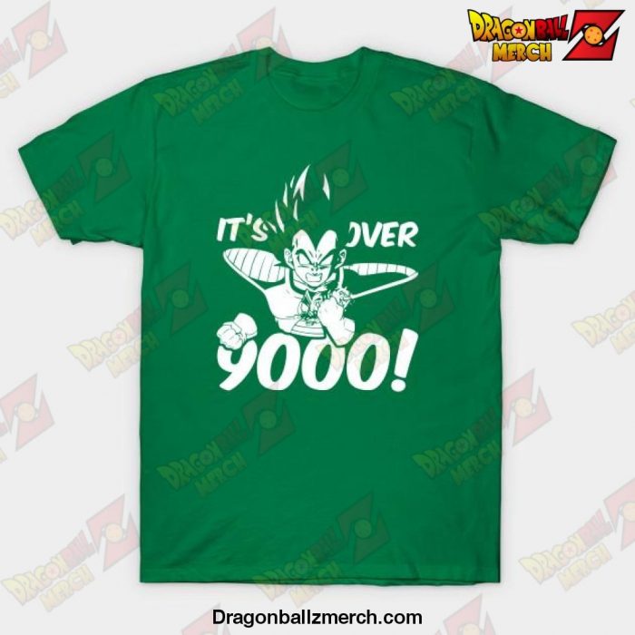 Its Over 9000 Vegeta T-Shirt Green / S