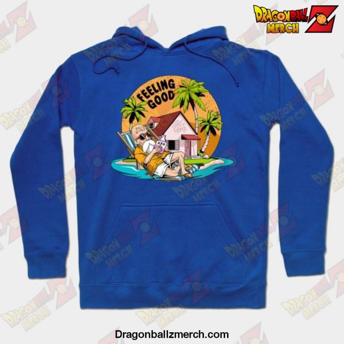 Master Roshi Stay At Home And Feel So Good Hoodie Blue / S