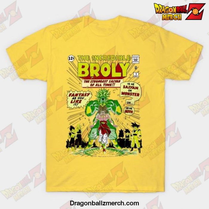 The Incredible Broly T-Shirt Yellow / S