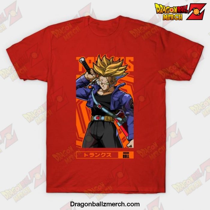 Trunks Dragon Ball Z Anime Otaku Design T-Shirt Red / S