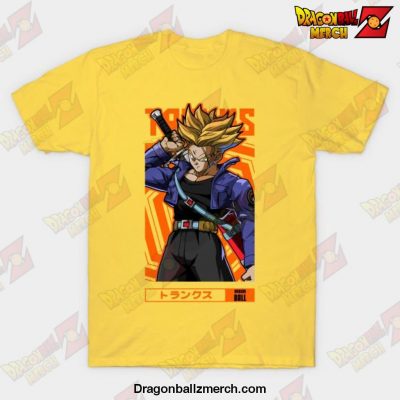 Trunks Dragon Ball Z Anime Otaku Design T-Shirt Yellow / S