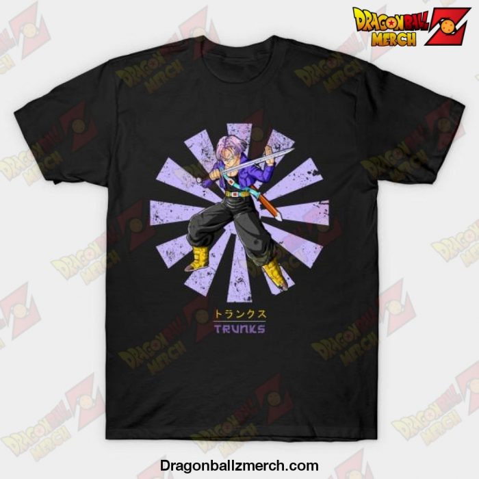 Trunks Retro Japanese Dragon Ball Z T-Shirt Black / S