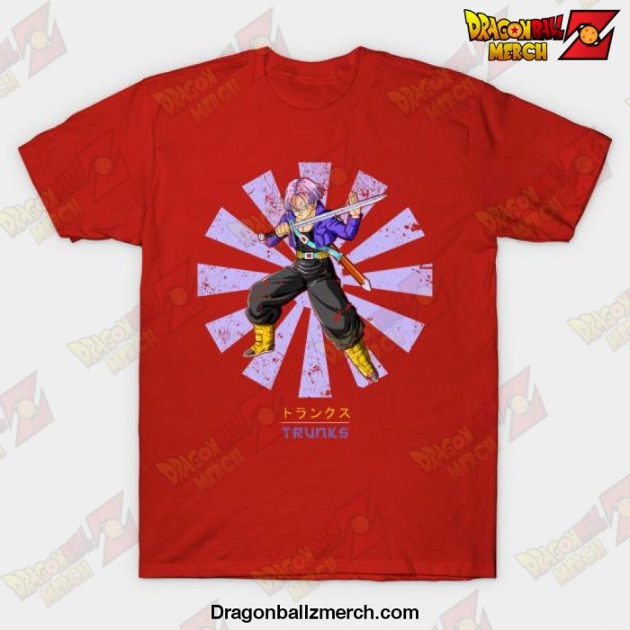 Trunks Retro Japanese Dragon Ball Z T-Shirt Red / S