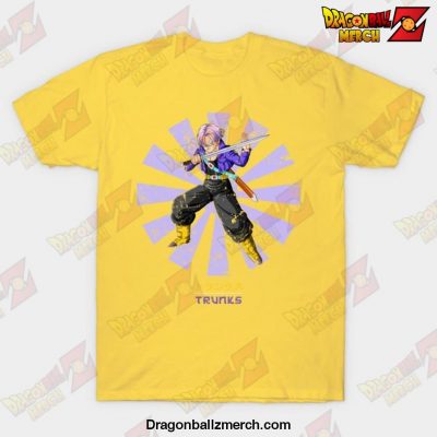 Trunks Retro Japanese Dragon Ball Z T-Shirt Yellow / S