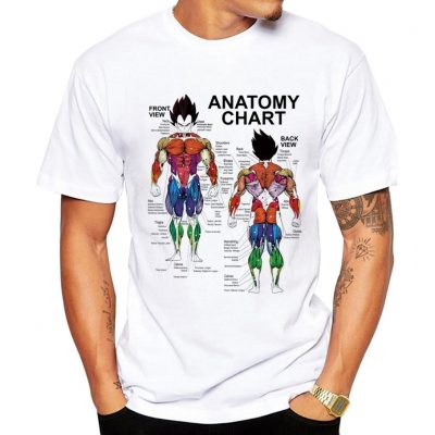 Dragon Ball Z Vegeta Muscle Diagram T-shirt