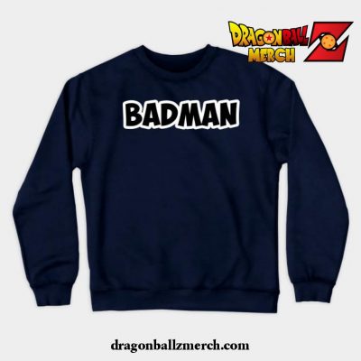Badman Vegeta (Back) Crewneck Sweatshirt Navy Blue / S