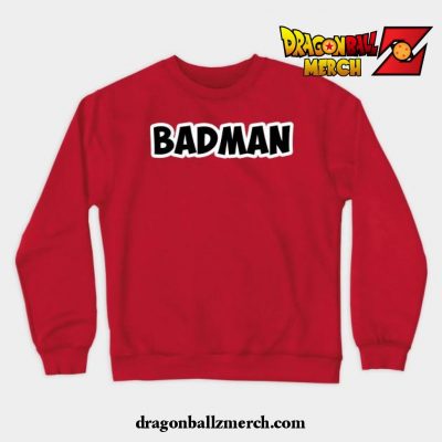 Badman Vegeta (Back) Crewneck Sweatshirt Red / S
