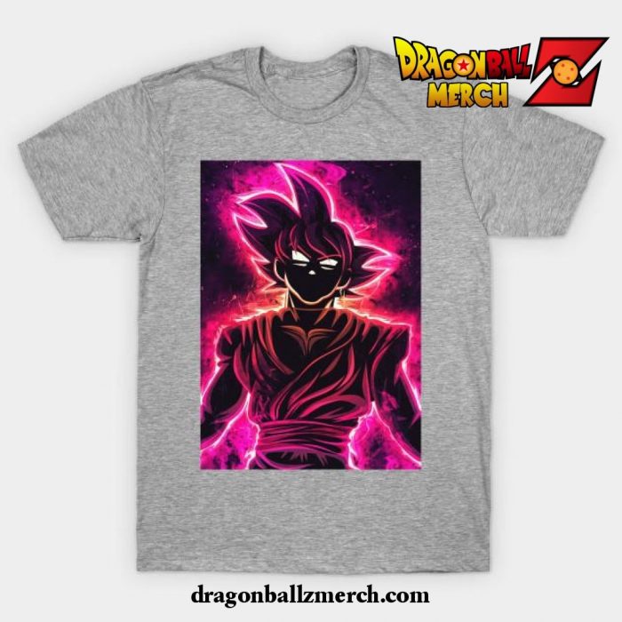 Black Goku T-Shirt Gray / S