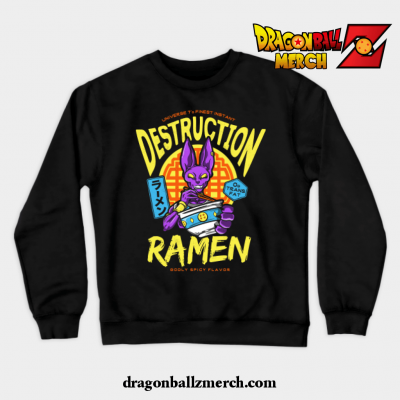 Destruction Ramen Crewneck Sweatshirt Black / S