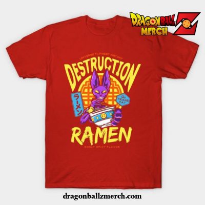 Destruction Ramen T-Shirt Red / S
