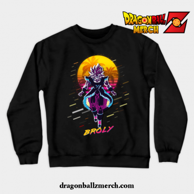 Dragon Ball Super Broly Vintage V1 Crewneck Sweatshirt Black / S