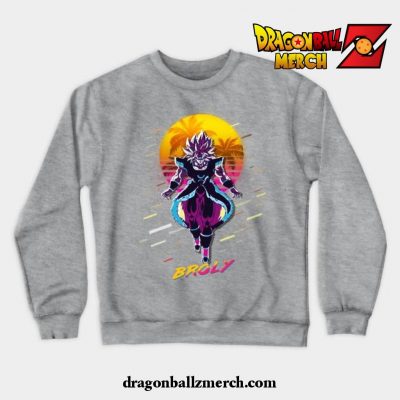 Dragon Ball Super Broly Vintage V1 Crewneck Sweatshirt Gray / S