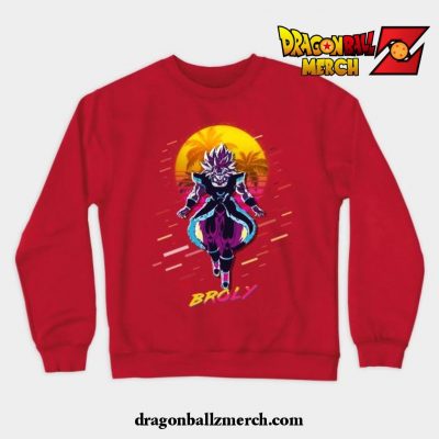 Dragon Ball Super Broly Vintage V1 Crewneck Sweatshirt Red / S
