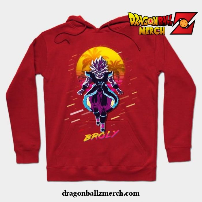 Dragon Ball Super Broly Vintage V1 Hoodie Red / S