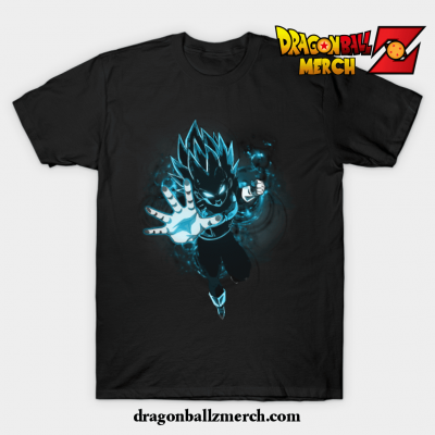 Dragon Ball Super Vegeta Saiyan Blue T-Shirt Black / S
