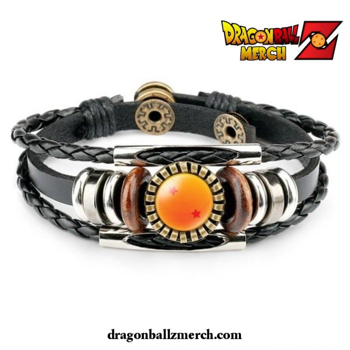 Dragon Ball Z 1-7 Star Leather Bracelet 2