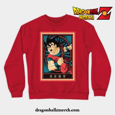Dragon Ball Z - Goku Crewneck Sweatshirt Red / S