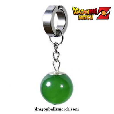 Dragon Ball Z Potara Earrings Green Clip / 1 Pcs