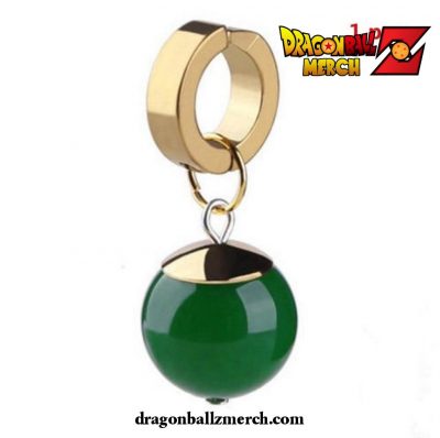 Dragon Ball Z Potara Earrings Green Clip 2 / 1 Pairs