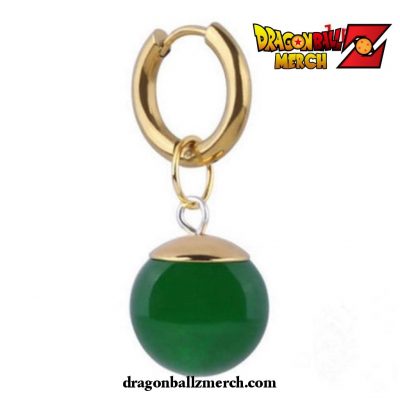Dragon Ball Z Potara Earrings Green Pierced 2 / 1 Pairs