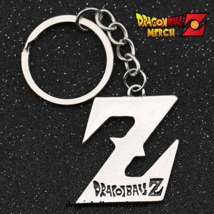 Dragon Ball Z Symbol Logo Keychain Silver