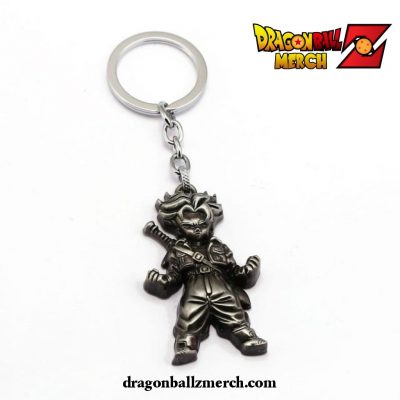 Dragon Ball Z Trunks Metal Keychain Gold