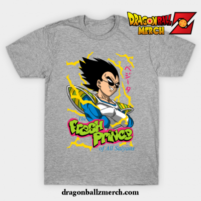 Fresh Prince Of All Saiyans T-Shirt Gray / S