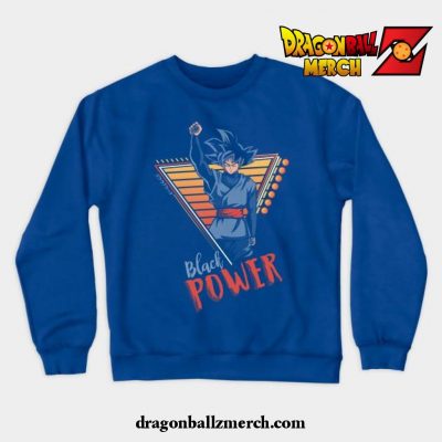 Goku Black Power Crewneck Sweatshirt Blue / S