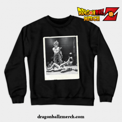 Goku V Frieza - Ali Edition Crewneck Sweatshirt Black / S