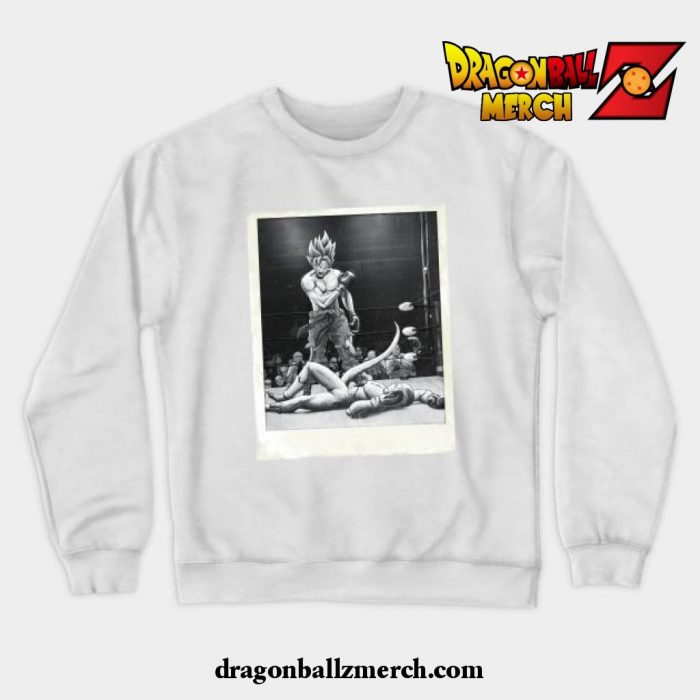 Goku V Frieza - Ali Edition Crewneck Sweatshirt White / S