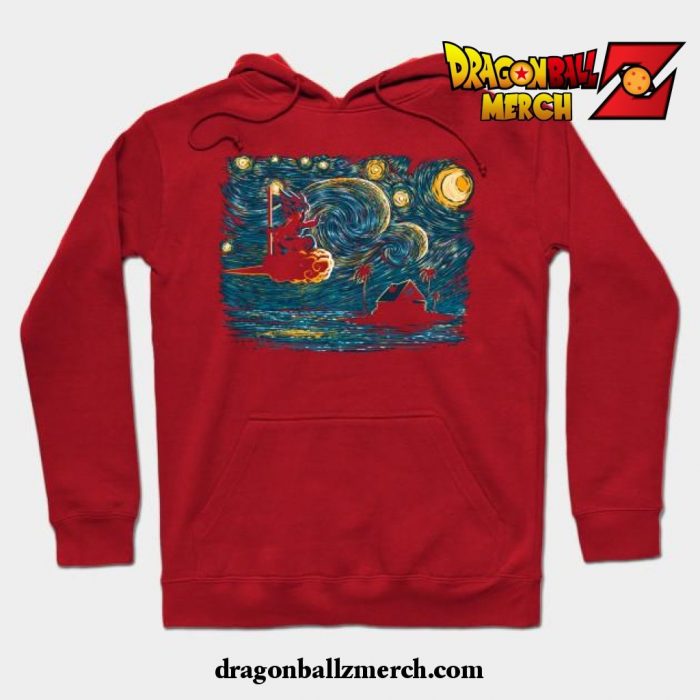 Starry Saiyan Hoodie Red / S