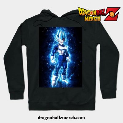 Super Saiyan Blue Vegeta Hoodie Black / S