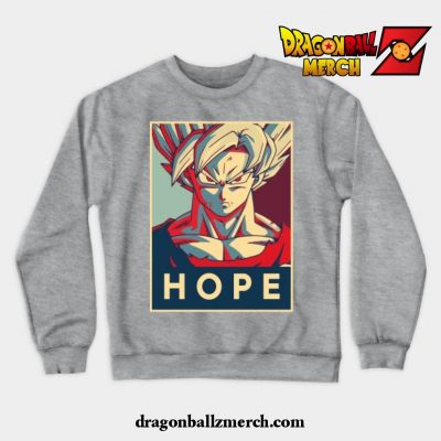 Super Saiyan Goku Crewneck Sweatshirt Gray / S