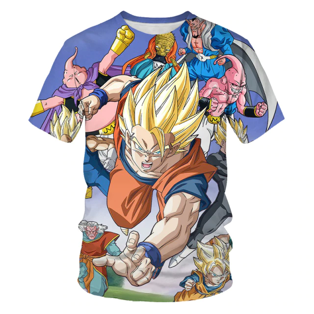 2021 DBZ Son Goku And Buu T-Shirt