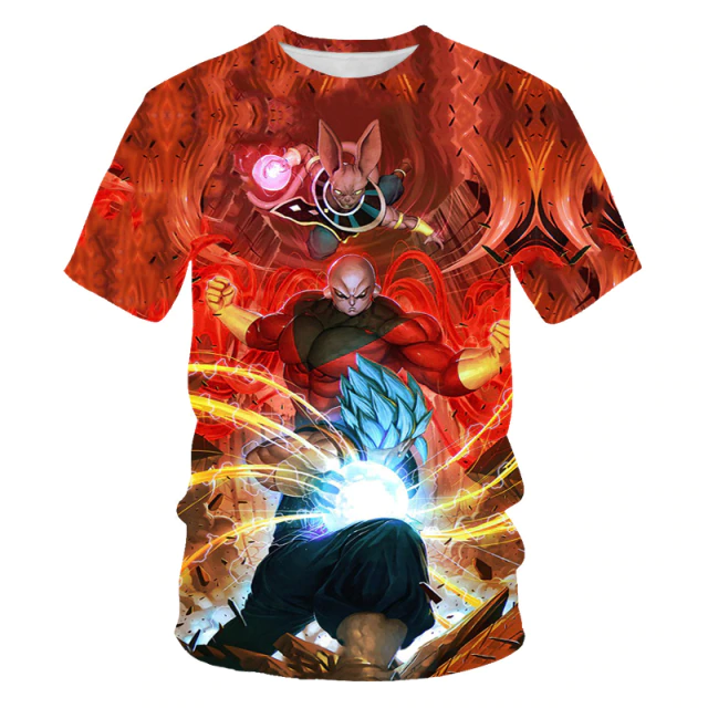 Beerus Goku Vs Jiren 3D T-shirt