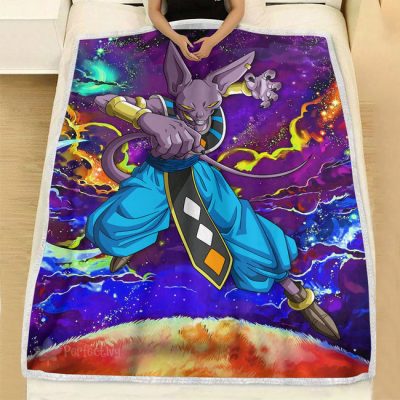 Beerus Fleece Blanket Custom Dragon Ball Anime Galaxy Style 4 perfectivy com 650x - Dragon Ball Z Store